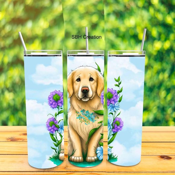 Golden Ret. puppy Tumbler - Picture 1 of 1